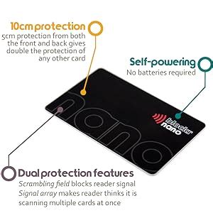 blocker nano rfid card|rfid blocking card for wallet.